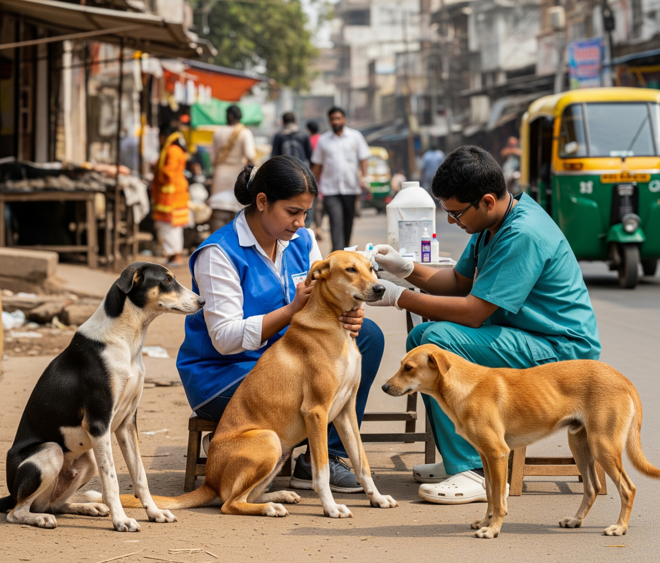 Vaccination of stray dogs