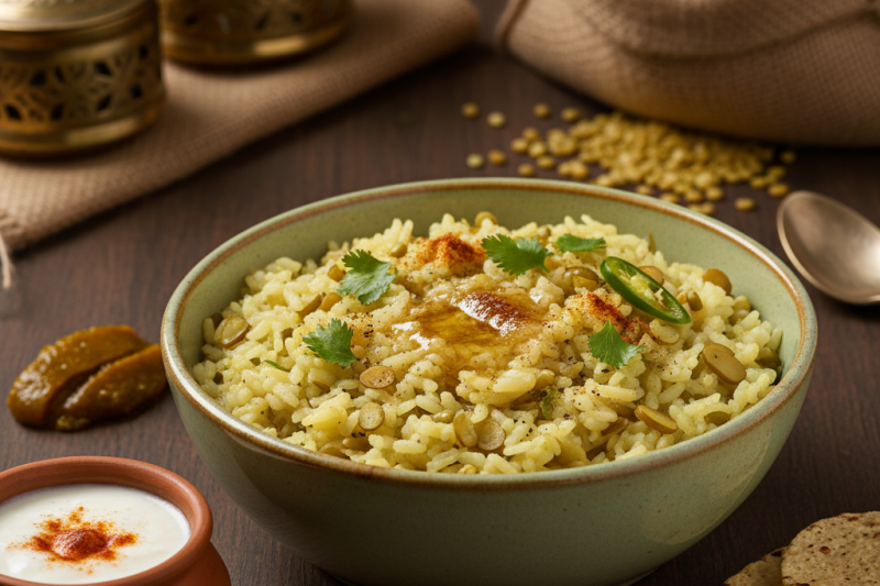 పెసరపప్పు కిచిడీ (Moong Dal Khichdi)