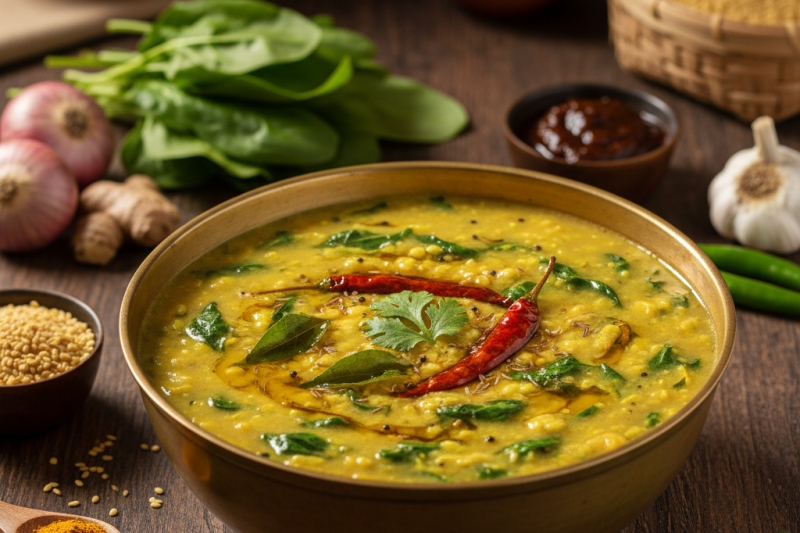 పాలకూర పప్పు (Spinach Dal)